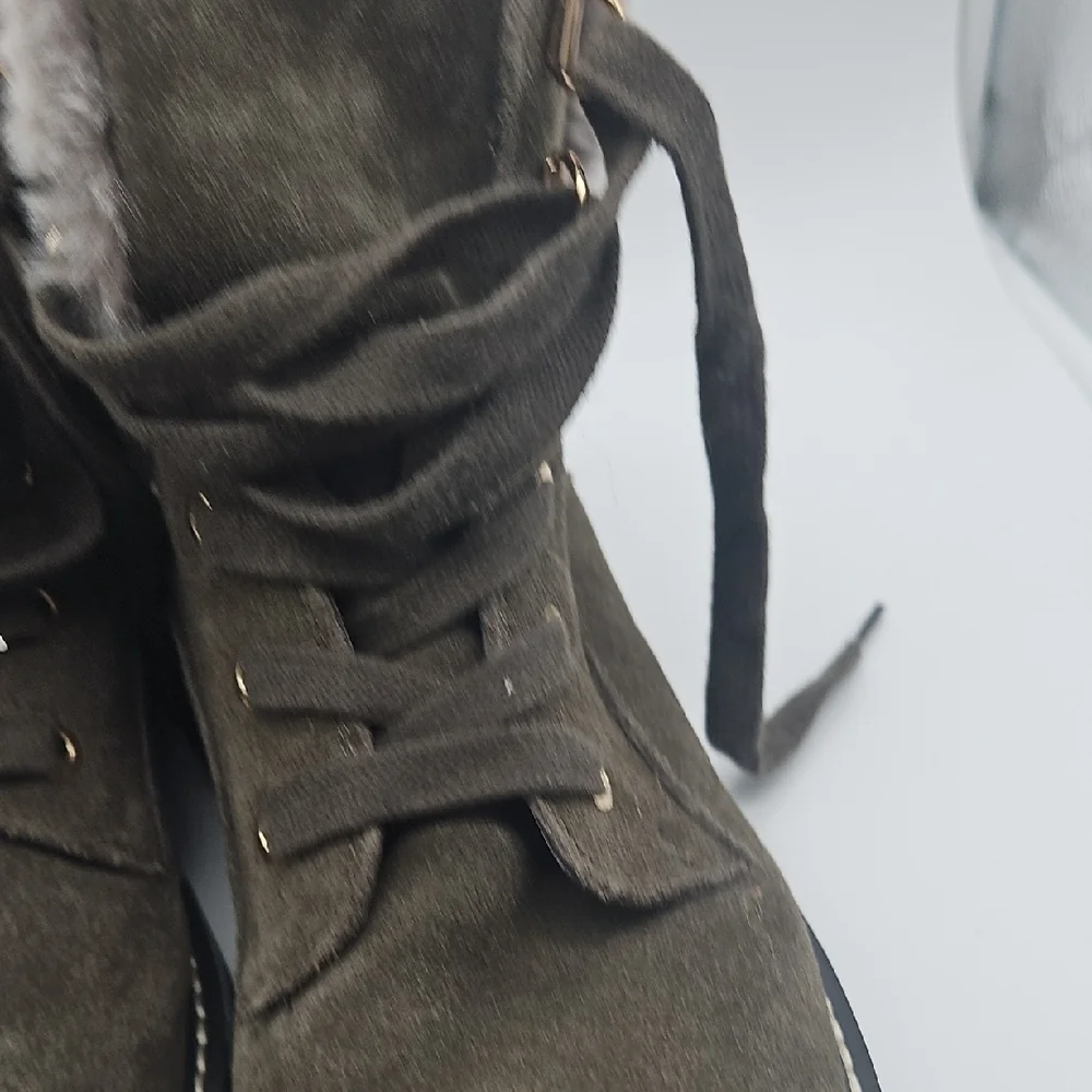 Bandolino Dark Brown Fur-Lined Winter Boots